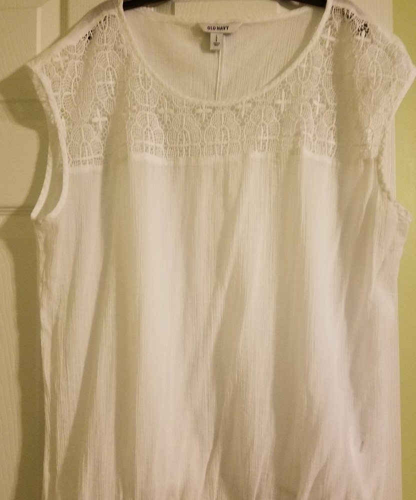 Old Navy White Sleeveless Top